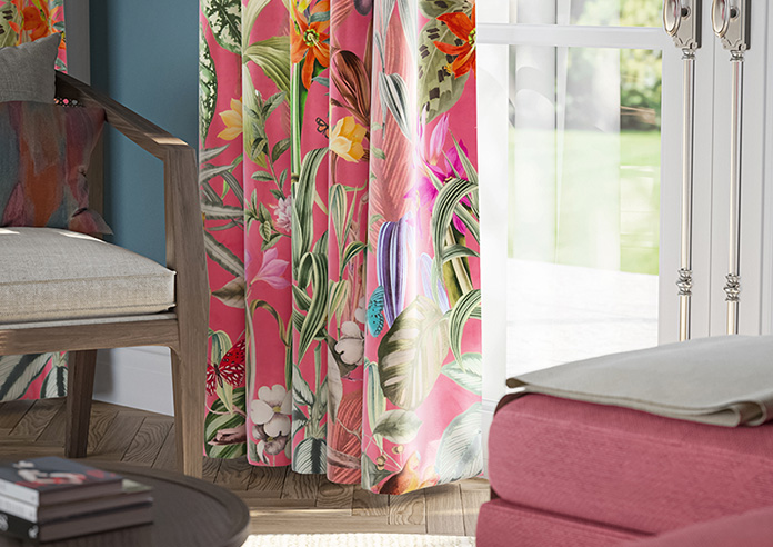 Barbados, Flamingo Pink - Made to Measure Curtain - Image 5